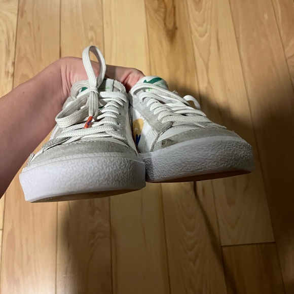 Nike x Mayumi Yamase Blazer Low '77 Sneakers Distressed Painted White Multicolor - Picture 11 of 12